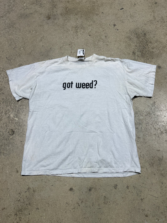 00s Got Weed? Tee - White Size XL