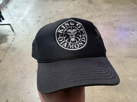 King Of Diamonds Trucker Hat - Black
