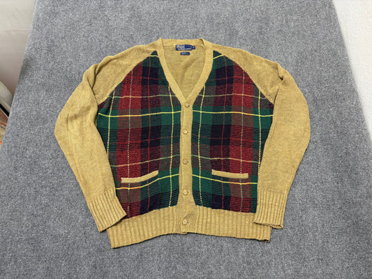Polo Ralph Lauren Linen Mix Cardigan Sweater - Multicolor Size XL