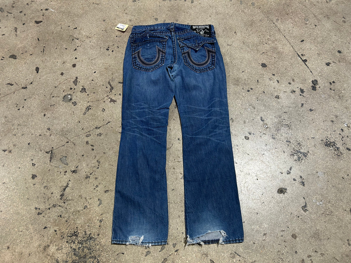 True Religion Ricky Super T Jeans - Navy Size 34