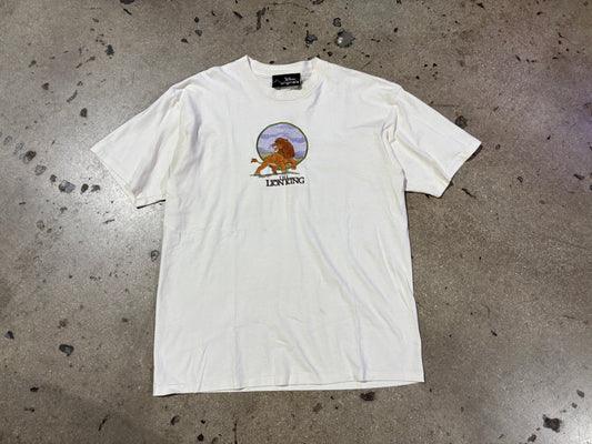 Disneys The Lion King Embroidered Tee - Cream Size Large/XL