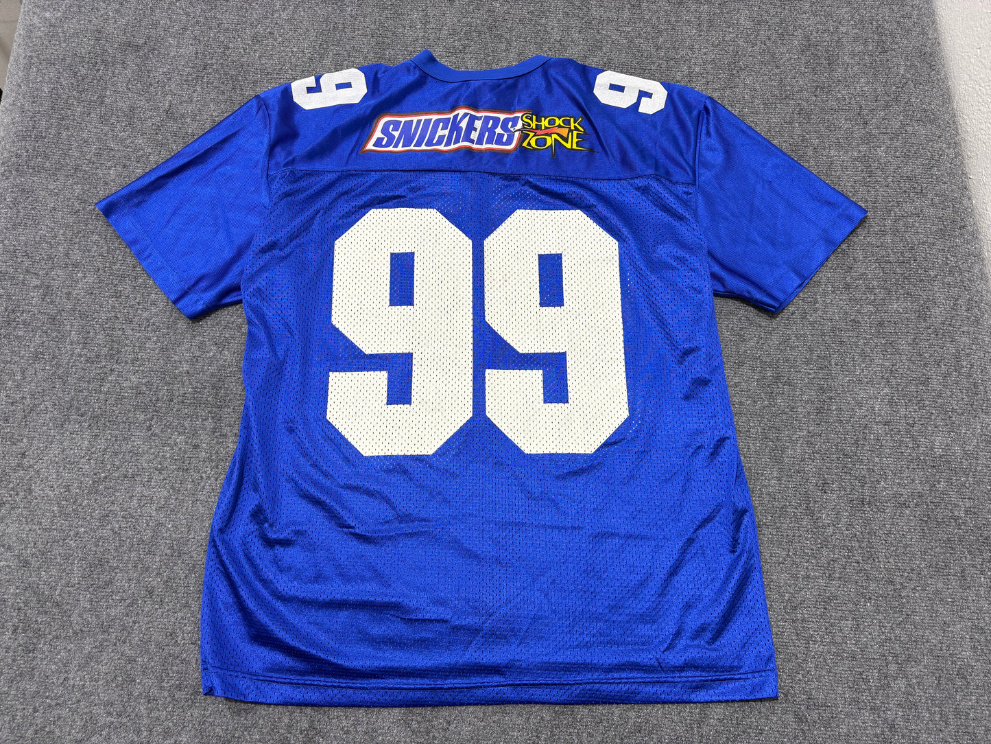 Snickers Shock Zone #99 Football Jersey - Blue Size XL