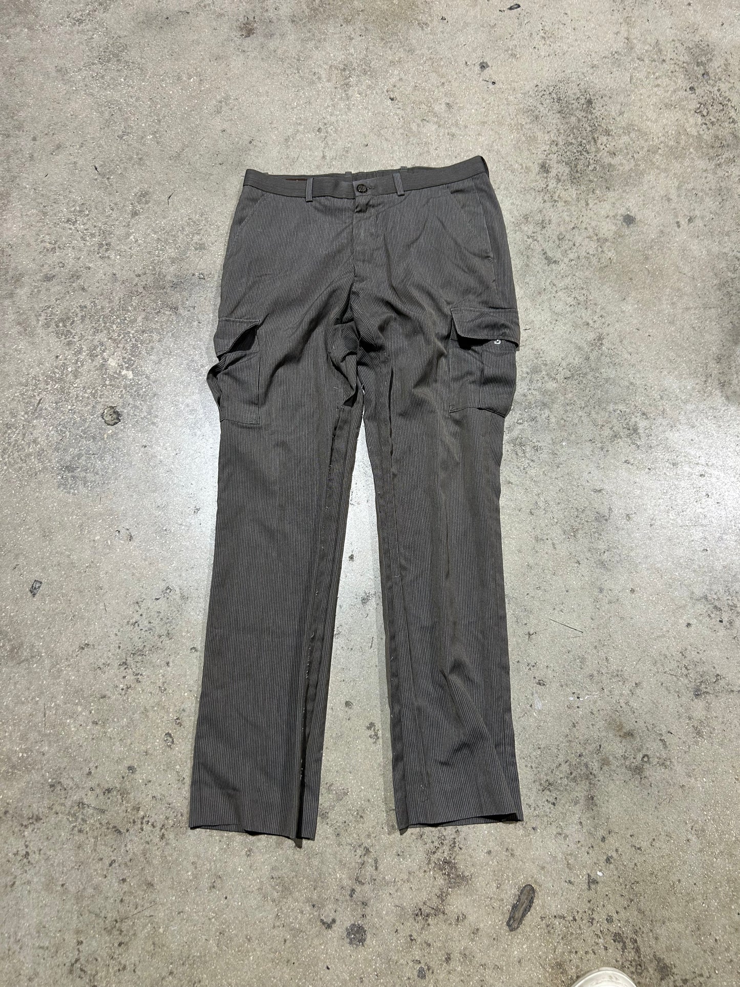 Perry Ellis Cargo Dress Pants - Brown Size 32x32