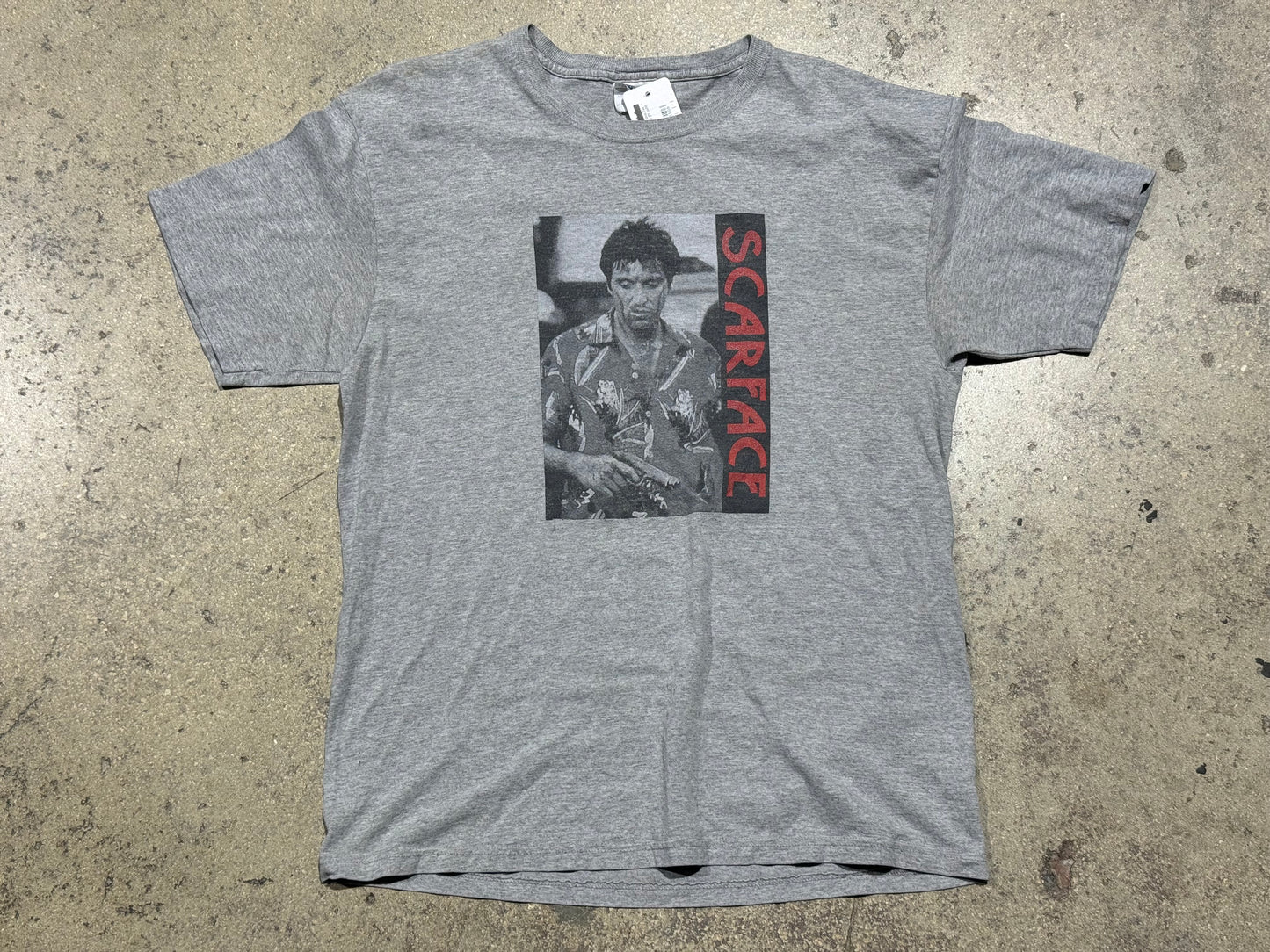 Scarface Movie Shot Tee - Grey Size Large