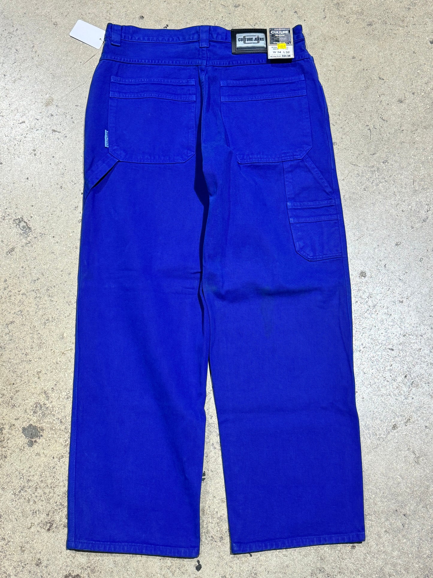 Culture Jeans Carpenter Denim - Royal Blue Size 34x32