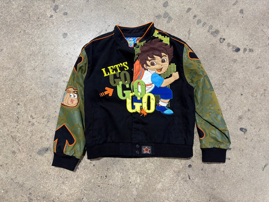 JH Design Go Diego Go Racing Jacket - Black /Orange Size Youth XL
