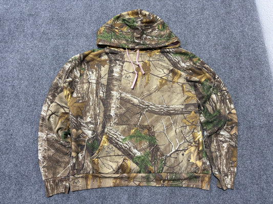 Realtree Pull Over Hoodie - Camo / Pink Size Youth XL