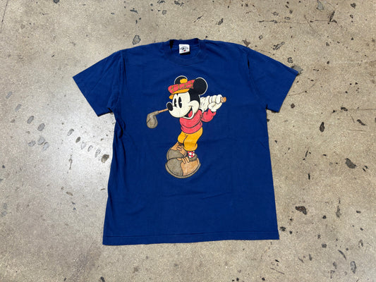 Mickey Mouse Golf Swing Tee - Blue Size XL