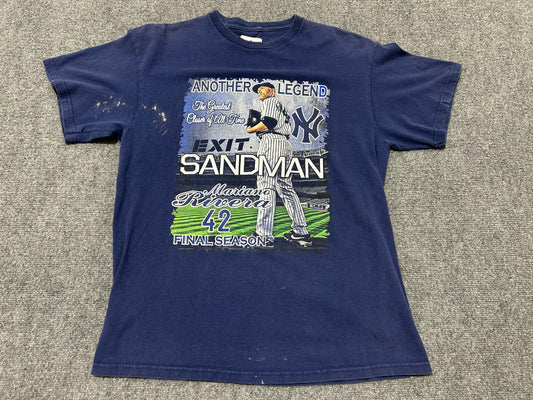 Marino Rivera The Sandman Tee - Navy Size Medium
