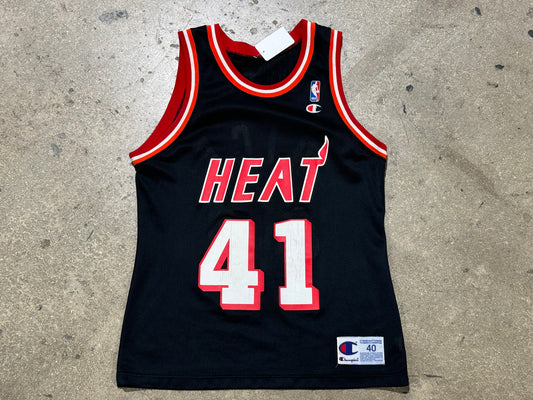 Champion Miami Heat Glen Rice #41 Jersey - Black Size 40/Medium