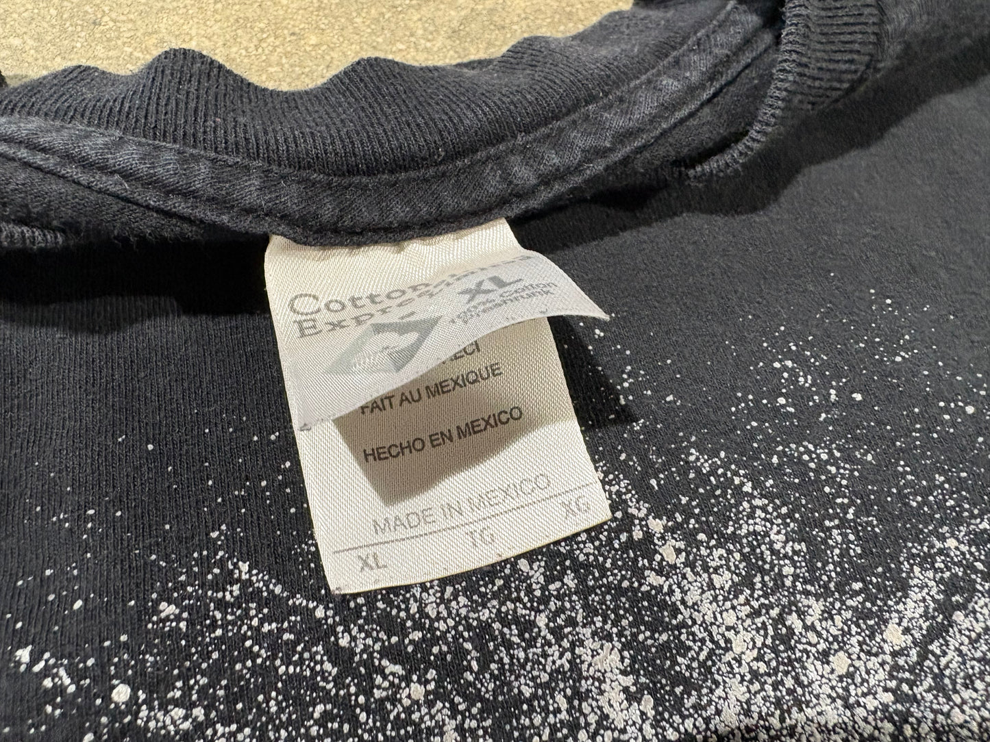 1993 Albert Einstien Galaxy Face Tee - Black Size XL