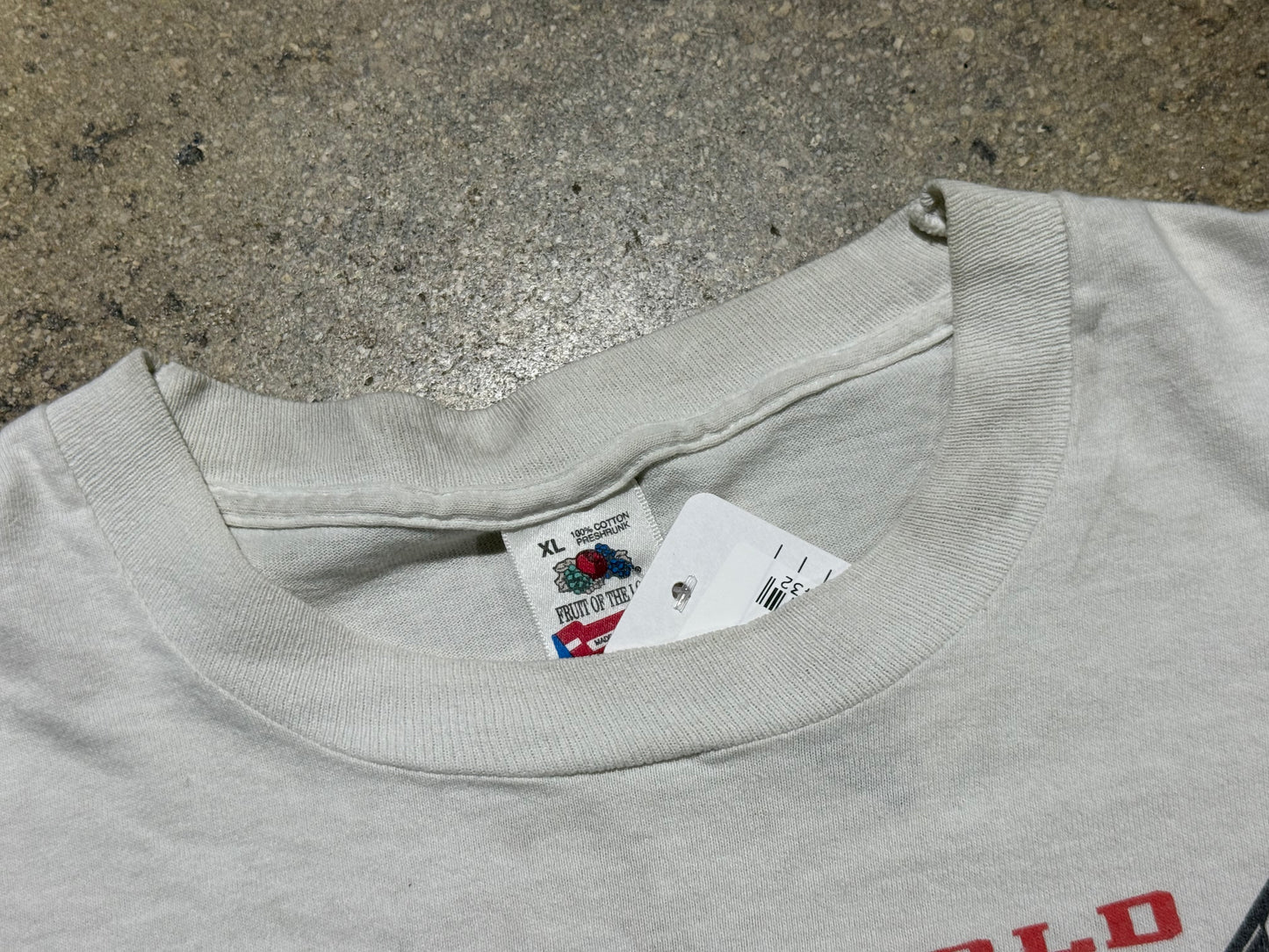 1991 Chicago Bulls NBA World Champs Tee - White Size XL