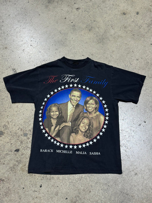 Barack Obama First Family Tee - Black Size XL