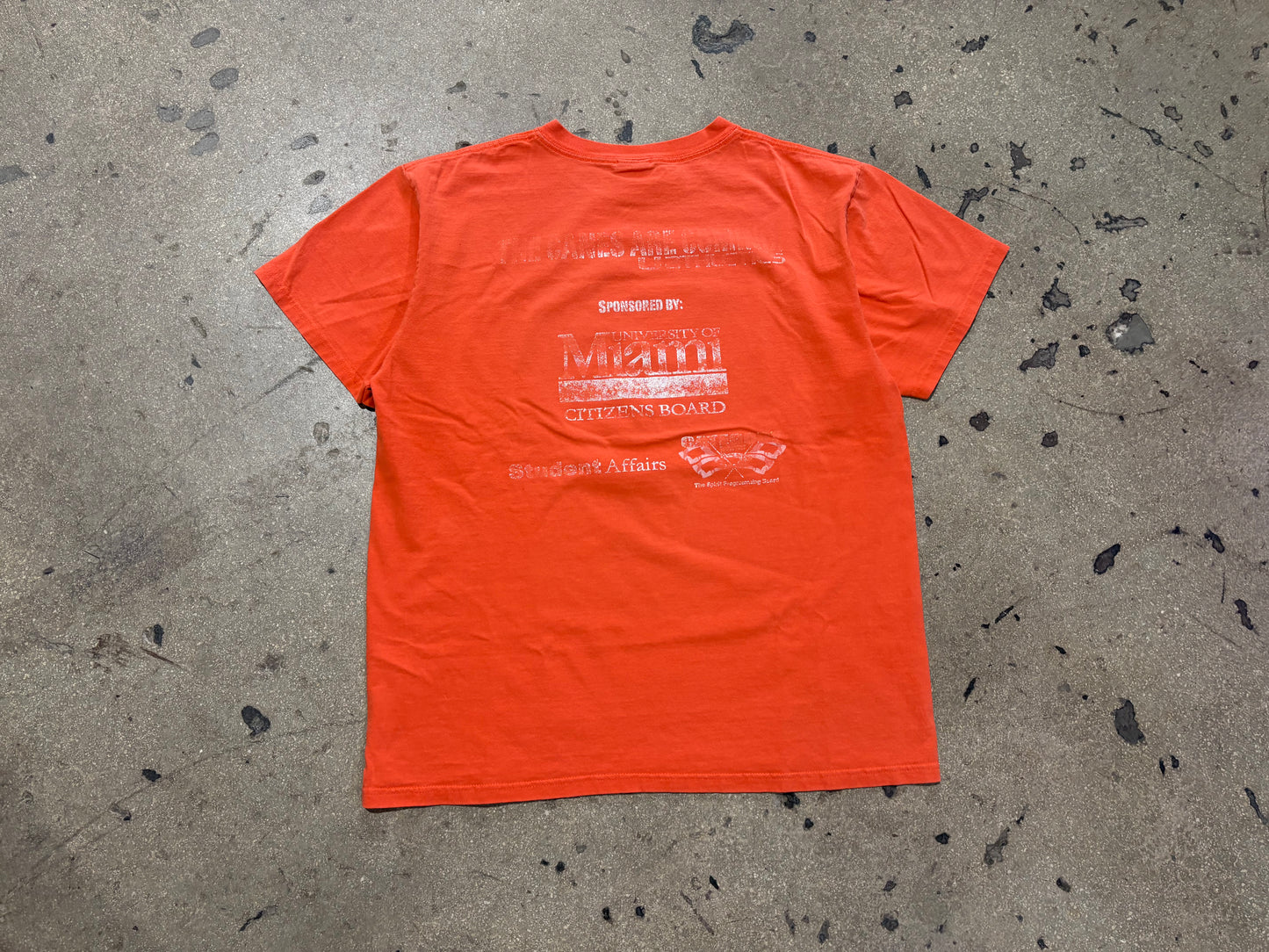 Miami Hurricanes Super Swole Sebastian Tee - Orange Size Large