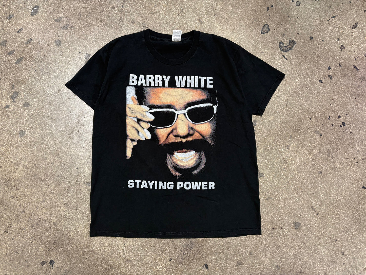 Barry White Staying Power Tee - Black Size XL