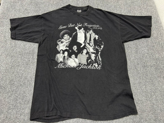 Michael Jackson Gone But Never Forgotten Tee - Black Size XL(con)