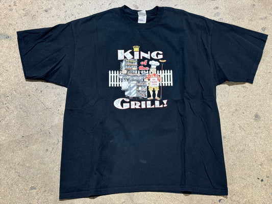 King Of The Grill Tee - Black Size XXL