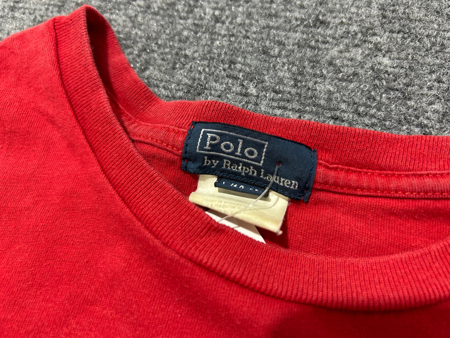 Ralph Lauren Graffiti Print Tee - Red Size Medium