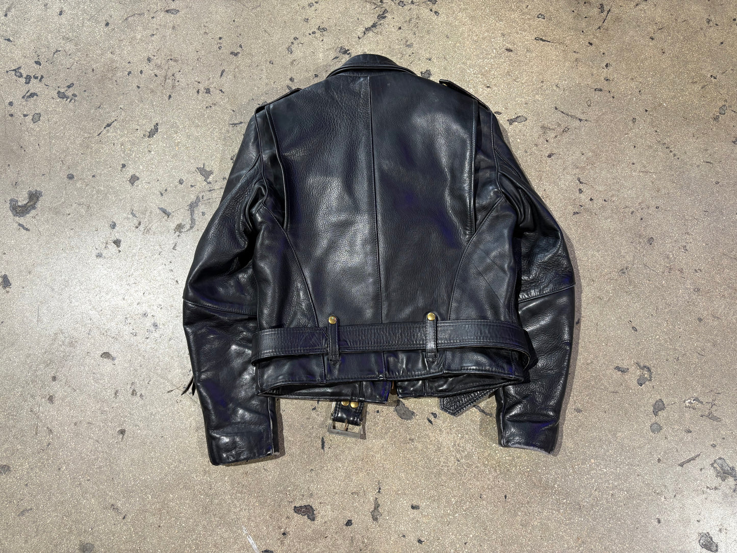 Vanson Leathers Biker Jacket - Black Size 38 / Medium