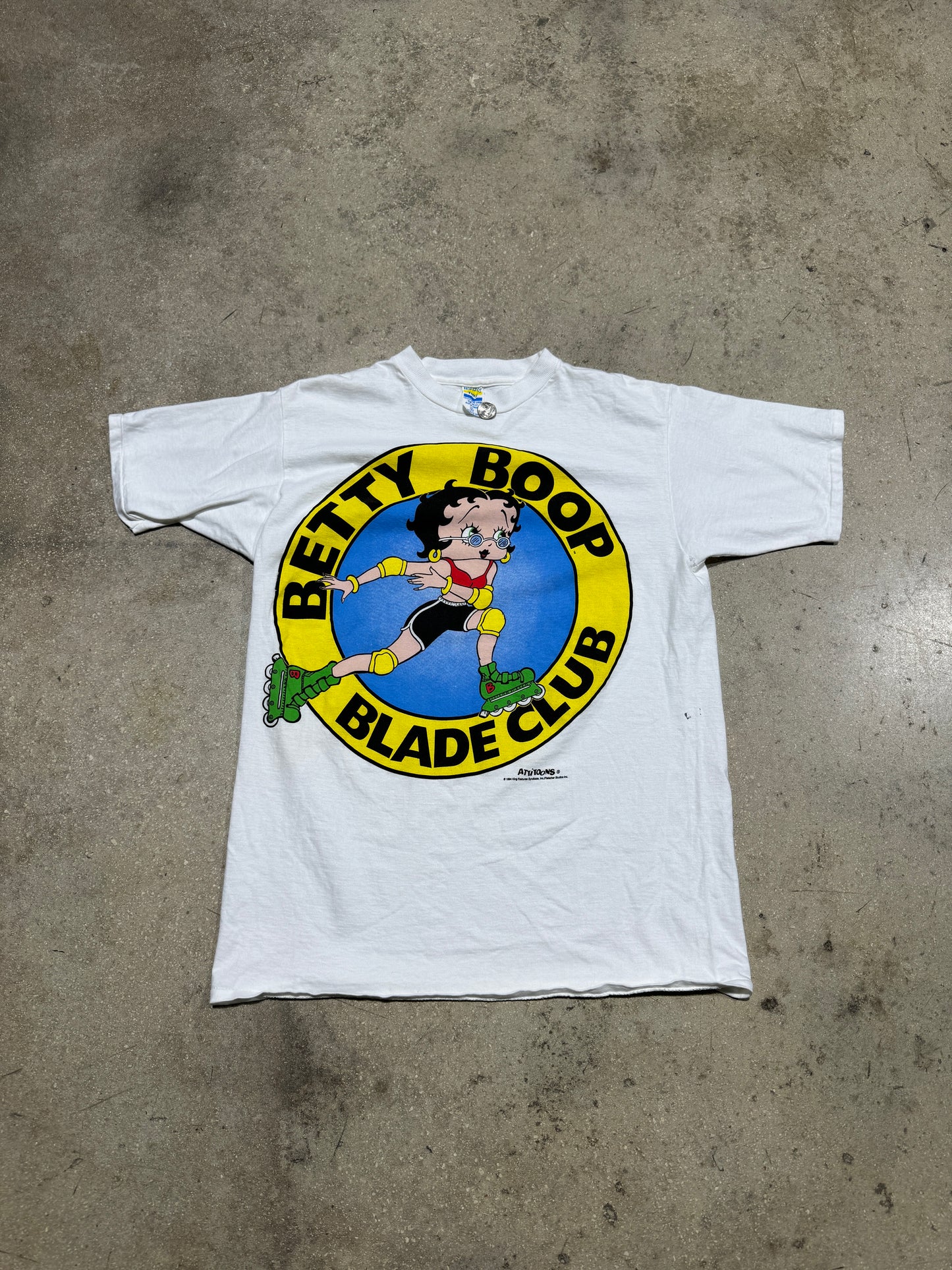 1994 Betty Boop Blade Club Tee - White XL