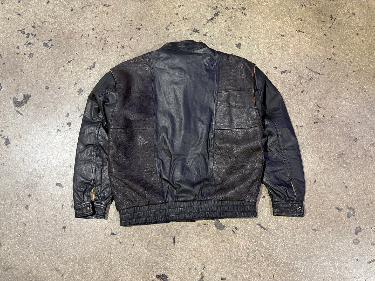 Valentino Paneled Leather Jacket - Black Size 42/ Large