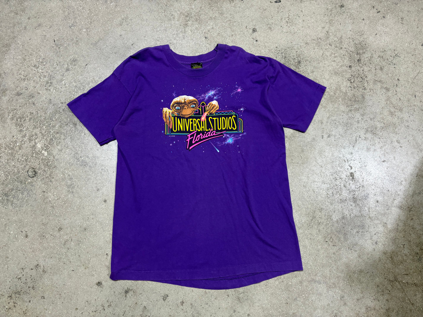 Universal Studios ET Galaxy Tee - Purple Size XL