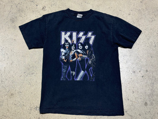 2005 Kiss Aura Tee - Faded Black Size Medium