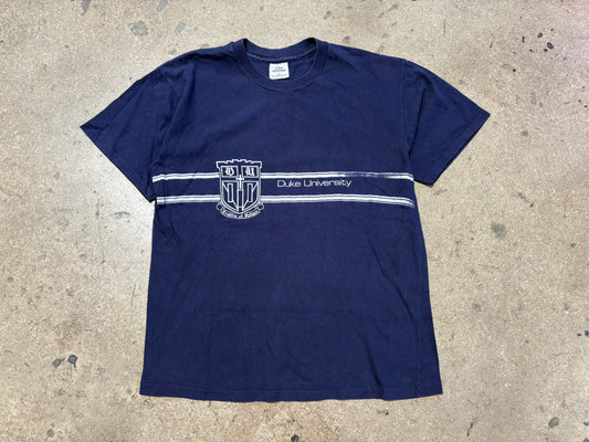 Duke University Crest Logo Tee - Navy Size Large