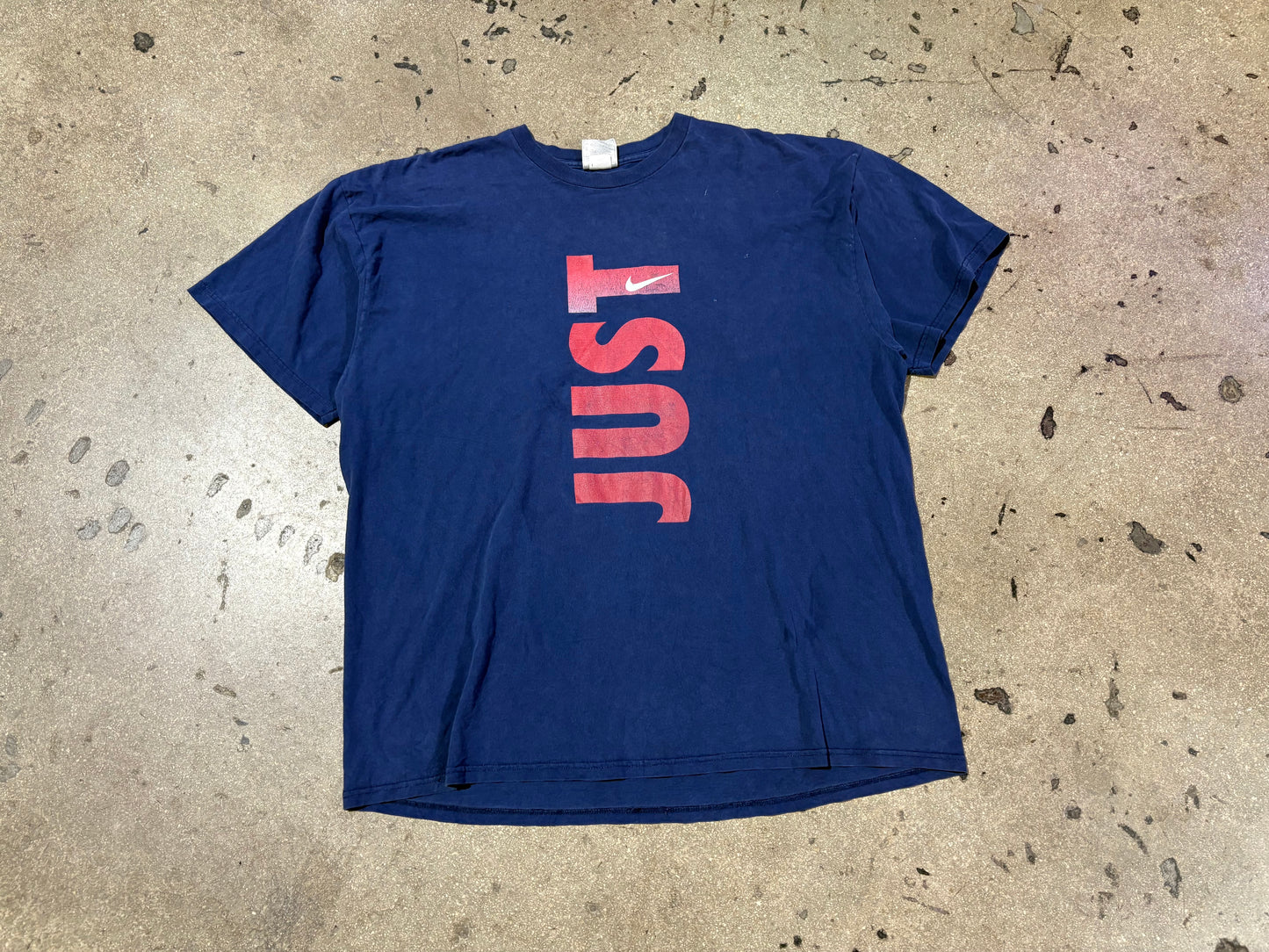 Nike Just Do It Spellout Tee - Navy Size XXL