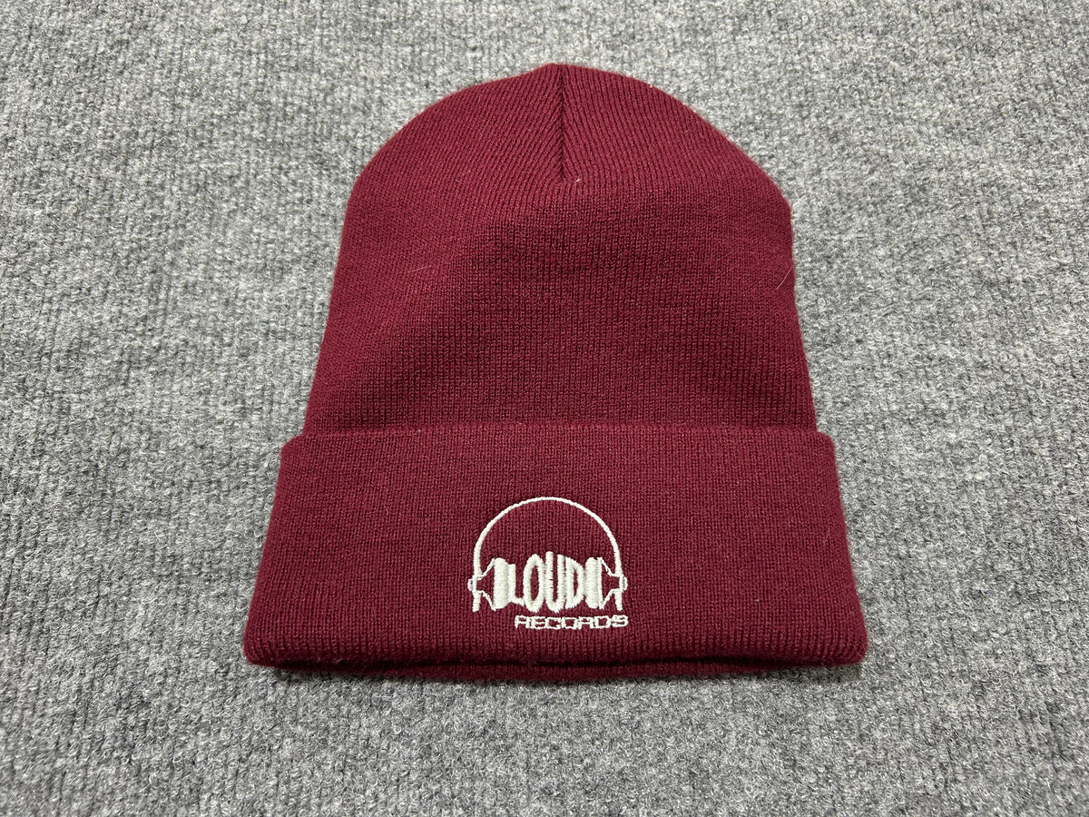Three 6 Mafia Loud Records Beanie - Burgundy One Size