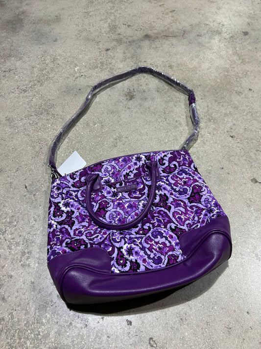 Vera Bradley Day Off Satchel - Lilac Paisley Purple