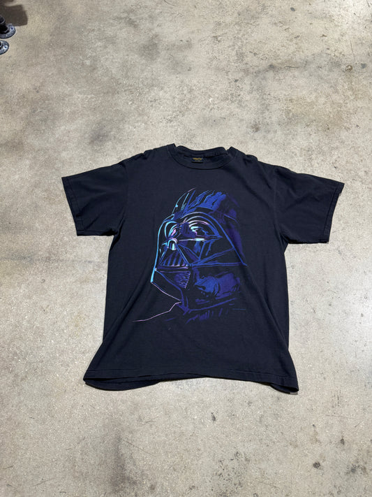 1996 Star Wars Big Face Vader Tee - Black Size XL