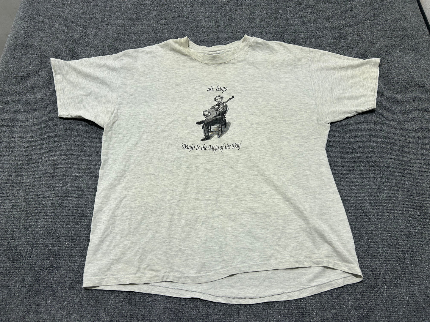 Banjo Is The Mojo Of The Day Tee - Gray Size XL(con)