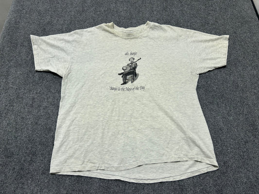 Banjo Is The Mojo Of The Day Tee - Gray Size XL(con)