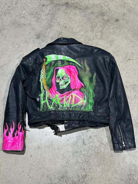 Painted Reaper Motorcycle Jacket Size Large