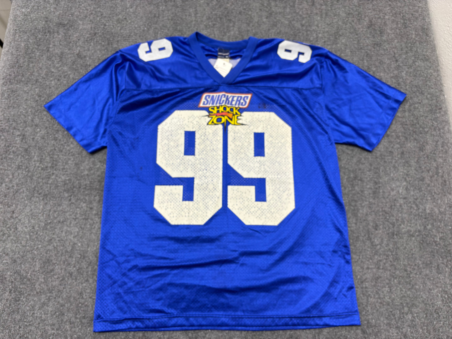 Snickers Shock Zone #99 Football Jersey - Blue Size XL