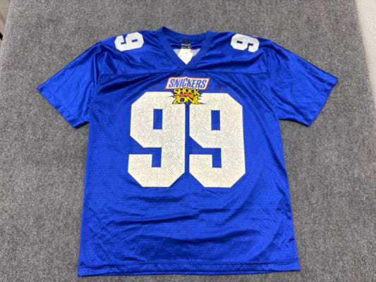 Snickers Shock Zone #99 Football Jersey - Blue Size XL