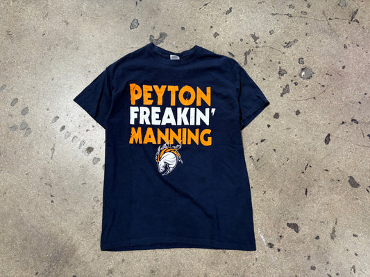 Denver Broncos Peyton Freaking Manning Tee - Navy Size Medium
