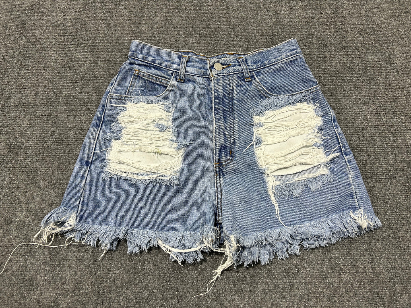 WMNS Guess Distressed Denim Shorts - Blue Size 29