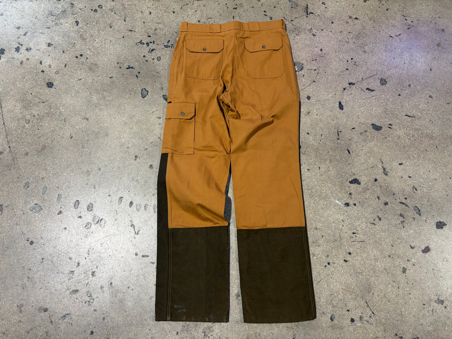 Cabela's Two Tone Double Knee Carpenter Pants - Khaki Size 34 x 35