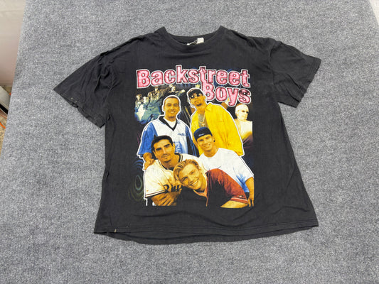 Backstreet Boys Rap Style Tee - Black Size XL