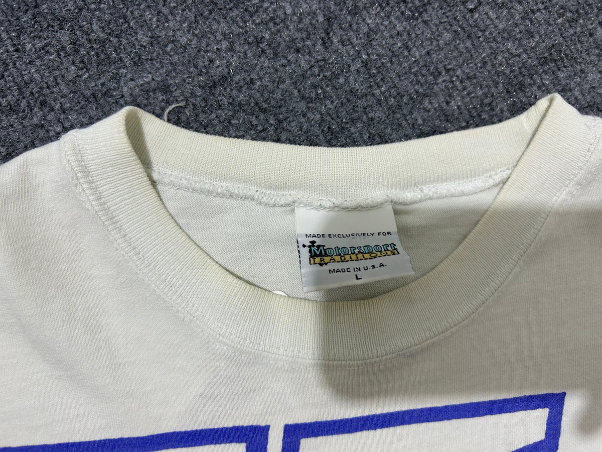 90s Ken Schrader Nascar AOP Tee - White/Multi Size Large