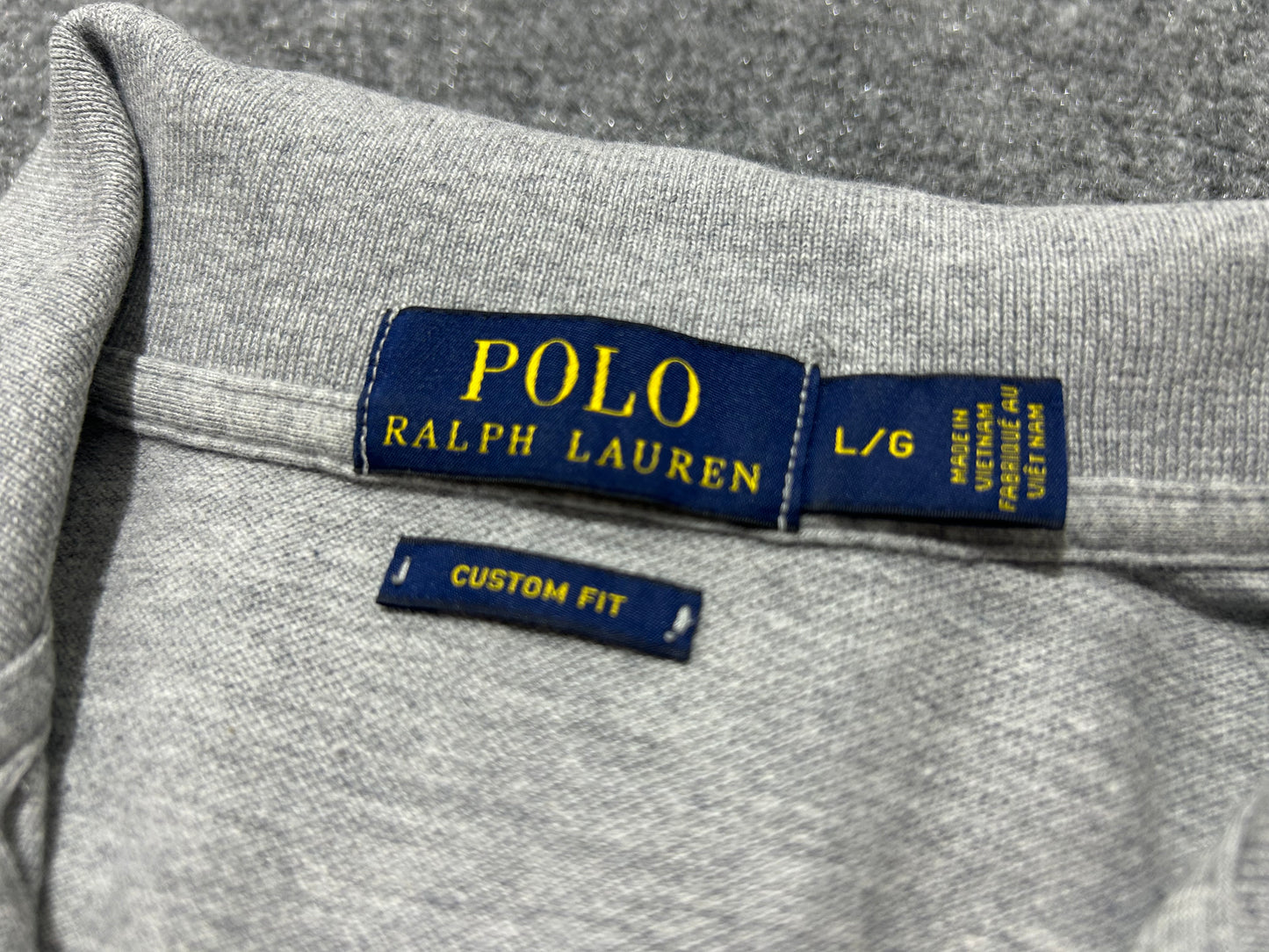 Ralph Lauren Polo Shirt - Gray Size Large