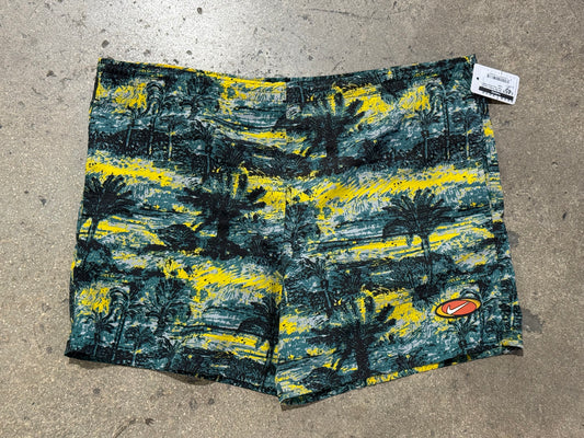 90s Nike Rubber Logo Palm Trees Shorts Size Large