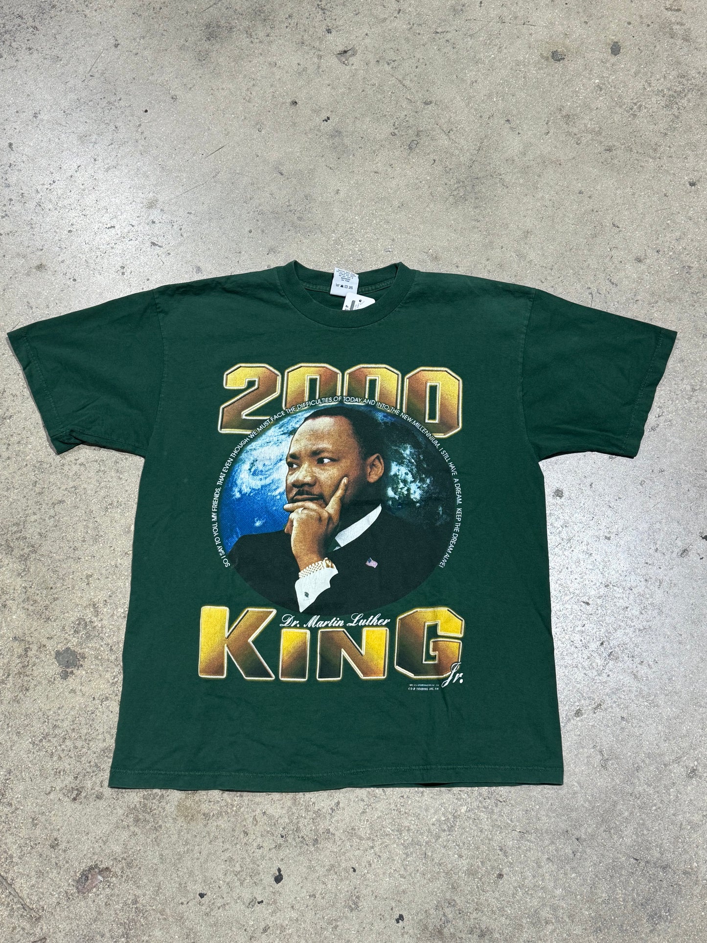 Y2K DR. MLK Keep The Dream Alive Tee - Green Size XL