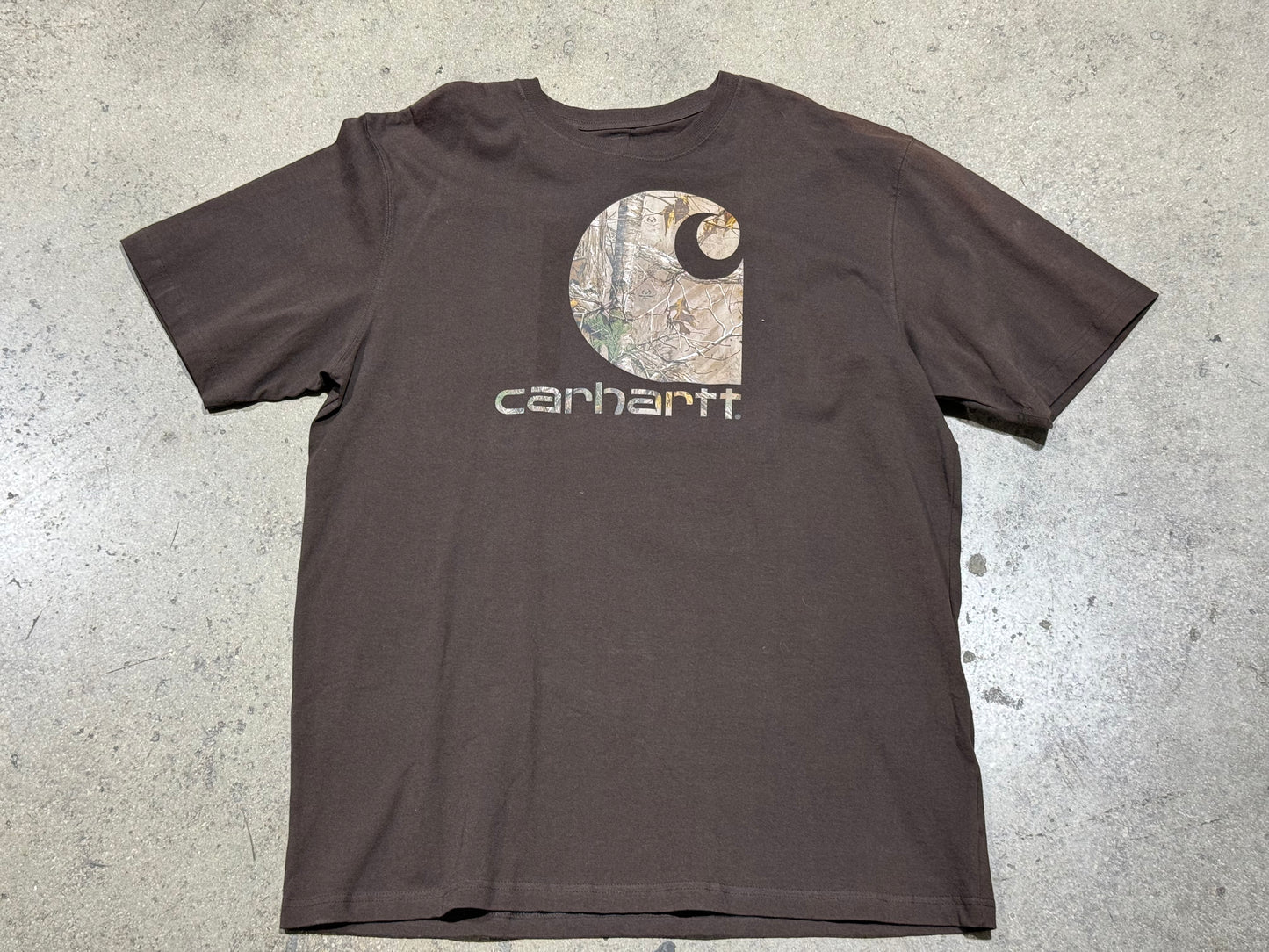 Carhartt Real Tree Logo Tee - Brown Size XL