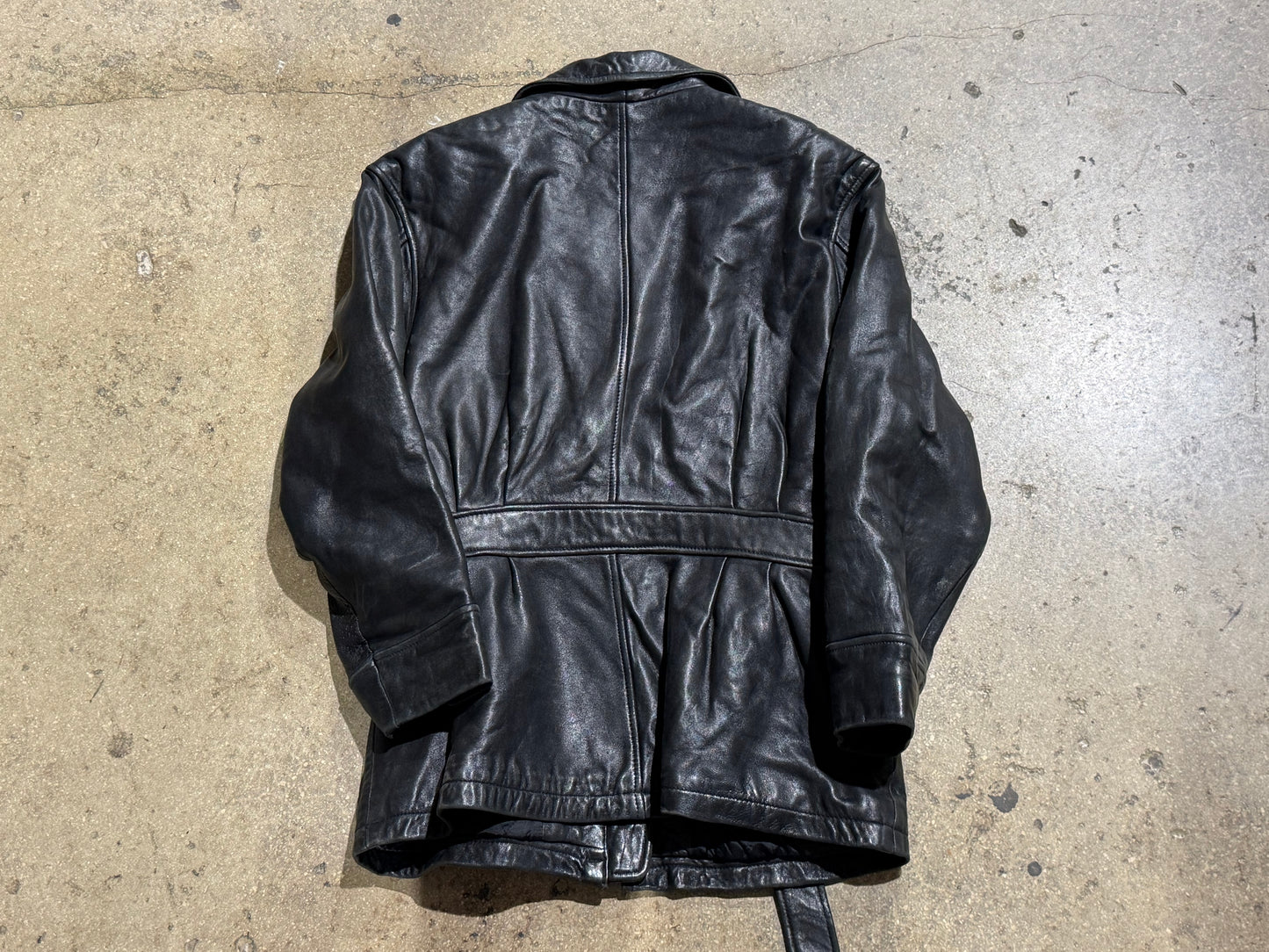 Kenneth Cole Reaction Leather Jacket - Black Size Large