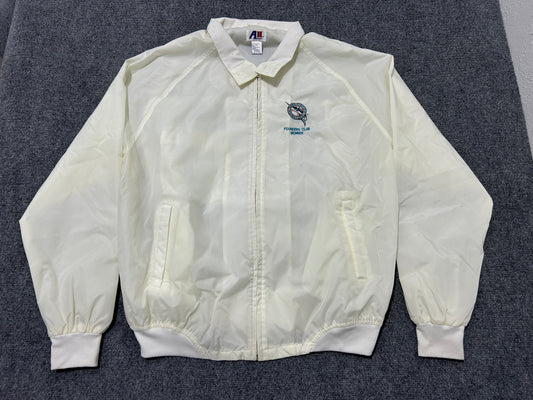 Florida Marlins Nylon Found Club Jacket - White Size XXL