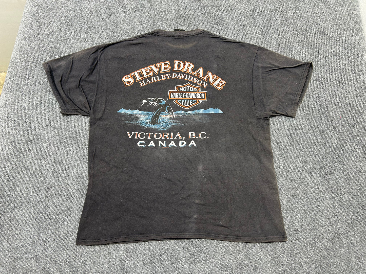 2012 Harley Davidson Tattooed Girl Steve Drane Tee - Black Size XL