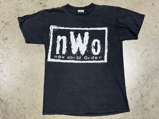 1998 NWO Tee - Faded Black Size Medium